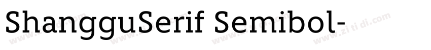ShangguSerif Semibol字体转换